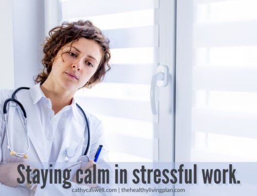 Staying calm in stressful work using Logosynthesis.