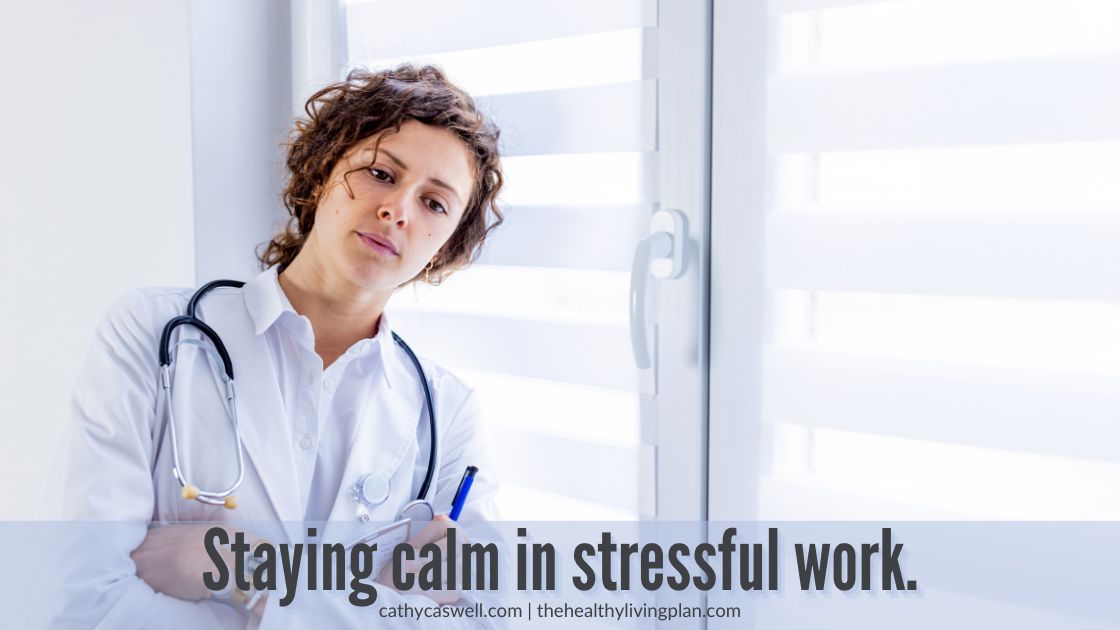 Staying calm in stressful work using Logosynthesis